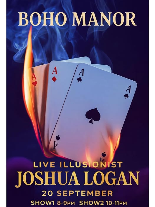 Live Illusionist Joshua Logan at Boho Manor